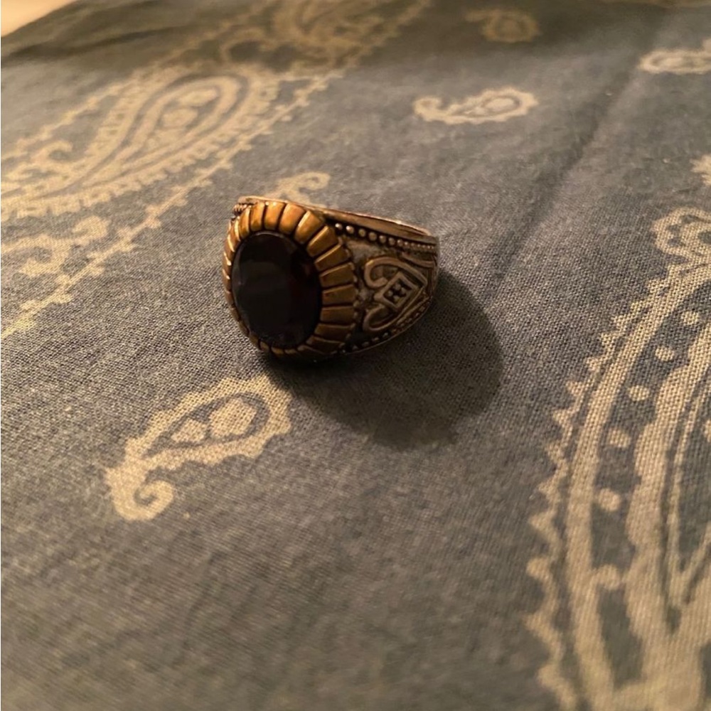 Signet Ring - Black Stone